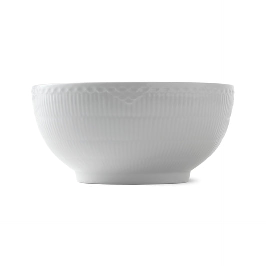 White Fluted Half Lace Bowl, 310 cl - US 4012