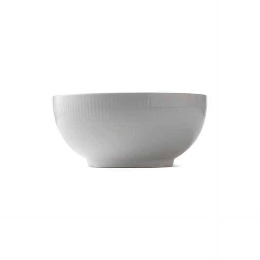White Fluted Bowl, 180 cl - US 8972