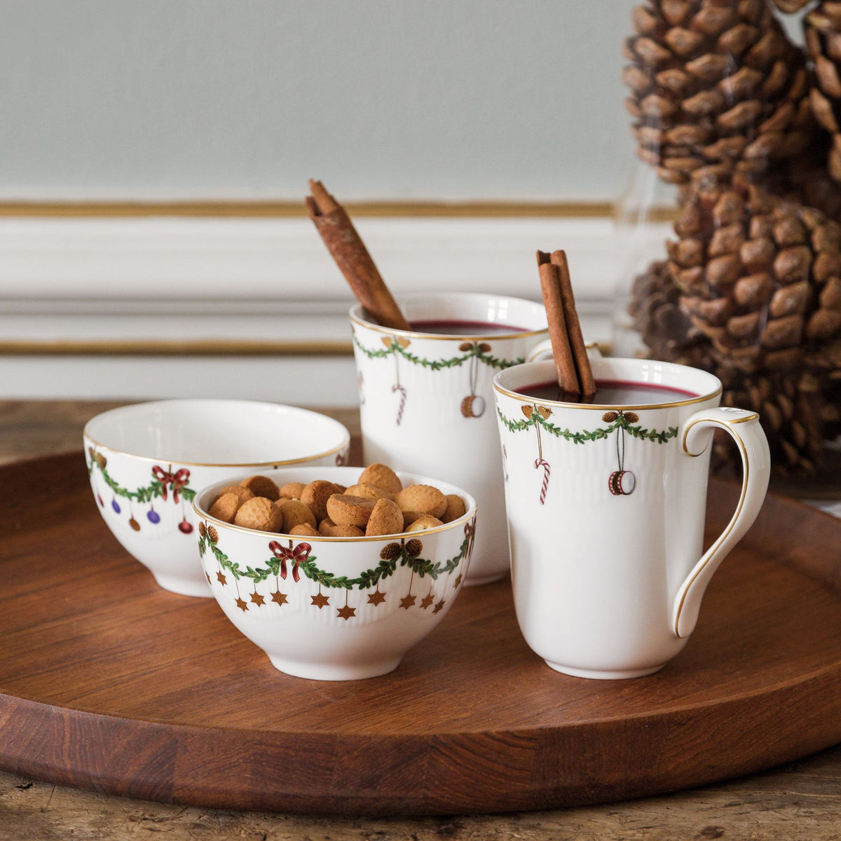 Star Fluted Christmas Cup, 36 cl, 2 pcs - US 6954