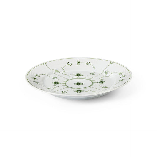 Green Fluted Plain Plate, 22 cm - US 7134