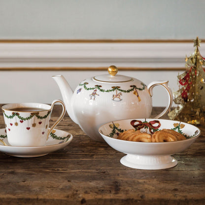 Star Fluted Christmas Teapot, 140 cl - US 0464