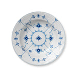Blue Fluted Plain Deep Plate, 23 cm - US 0704
