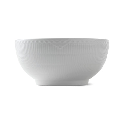 White Fluted Half Lace Bowl, 310 cl - US 4012