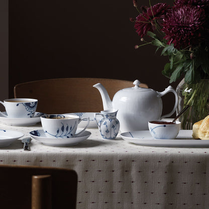 White Fluted Teapot, 100 cl - US 4597