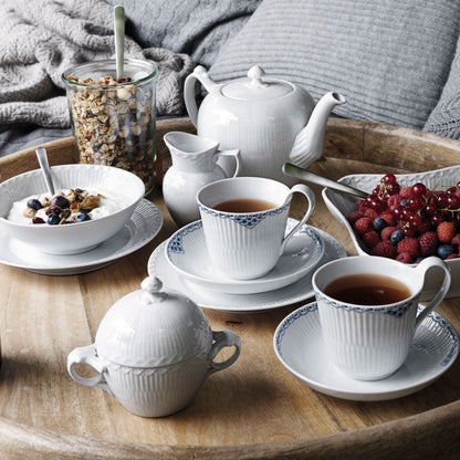 White Fluted Teapot, 100 cl - US 4597