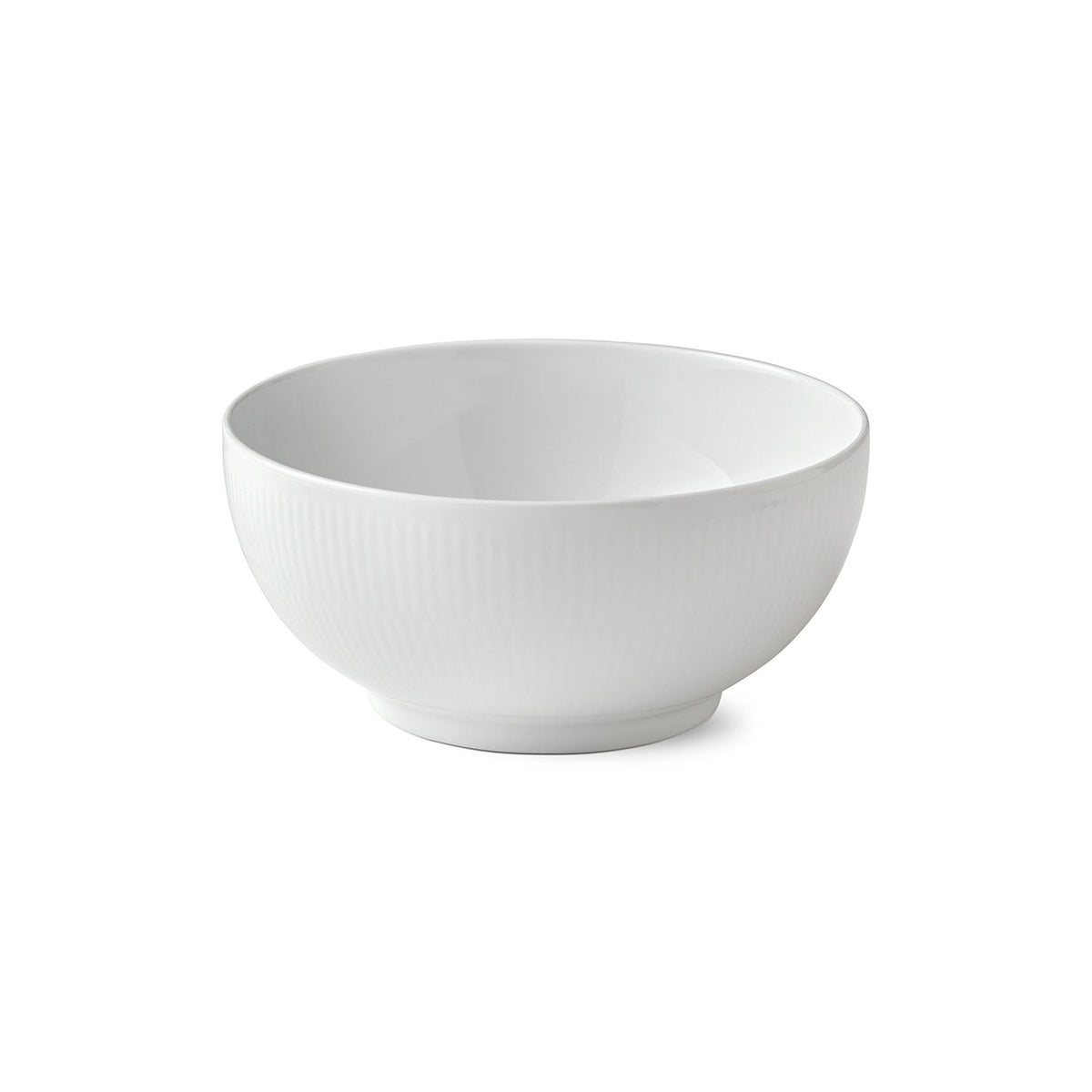 White Fluted Bowl, 180 cl - US 8972