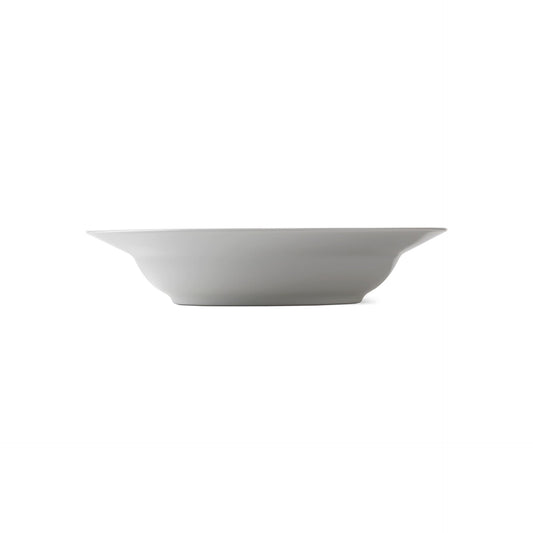 White Fluted Deep Plate, 21 cm - US 0234