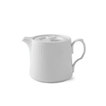 White Fluted Teapot, 75 cl - US 3937