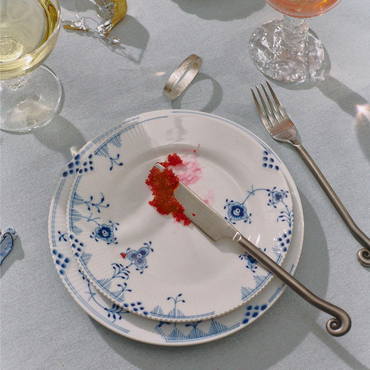 Blue Elements Plate, 19 cm - US 0970