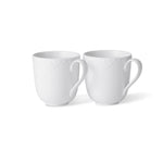 White Fluted Half Lace Cup, 37 cl, 2 pcs - US 1413
