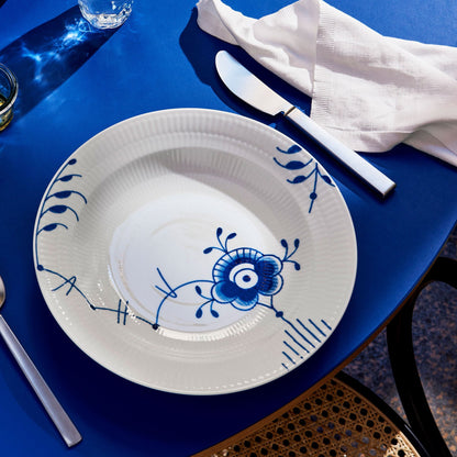 Blue Fluted Mega Deep Plate, 27 cm - US 1734