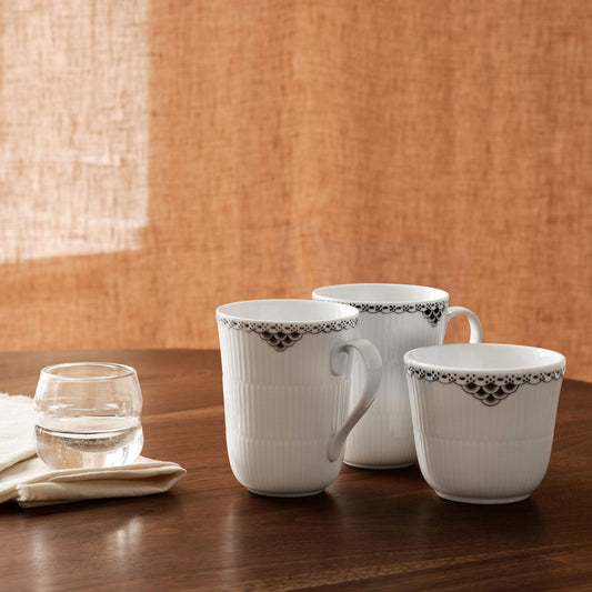 Black Lace Thermal Mug, 26 cl - US 2720
