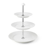 White Fluted Étagère, 3 layers - US 3316
