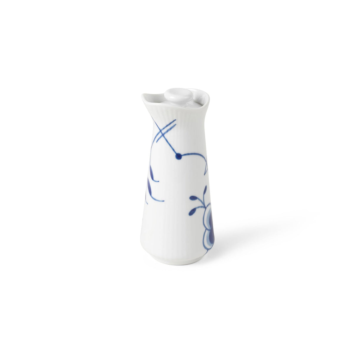 Blue Fluted Mega Oil and Vinegar Bottle, 13.5 cm - US 1969