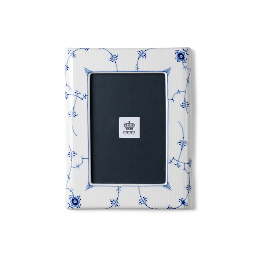 Blue Fluted Plain Picture Frame, 21 cm - US 2529