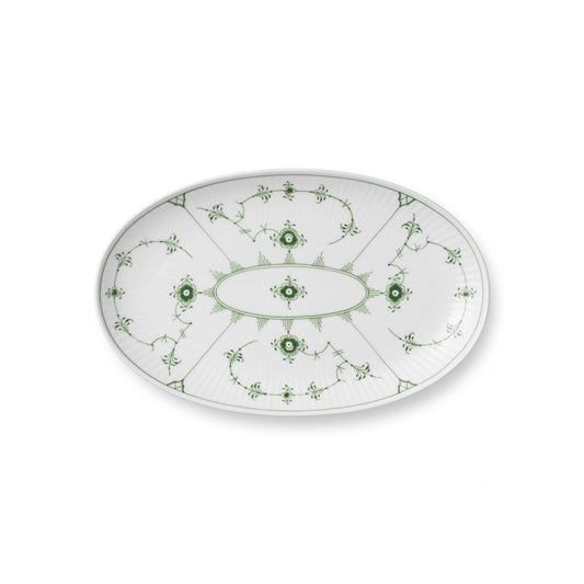 Green Fluted Plain Assiette, 23.5 cm - US 1108