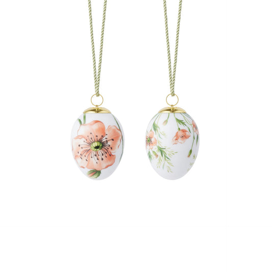 Spring Collection Egg 2026, Poppies, 6 cm, 2 pcs - US 5817