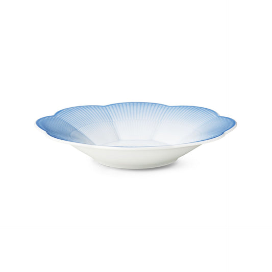 Iris Bowl with Petal Border, Blue, 25 cm - US 3037
